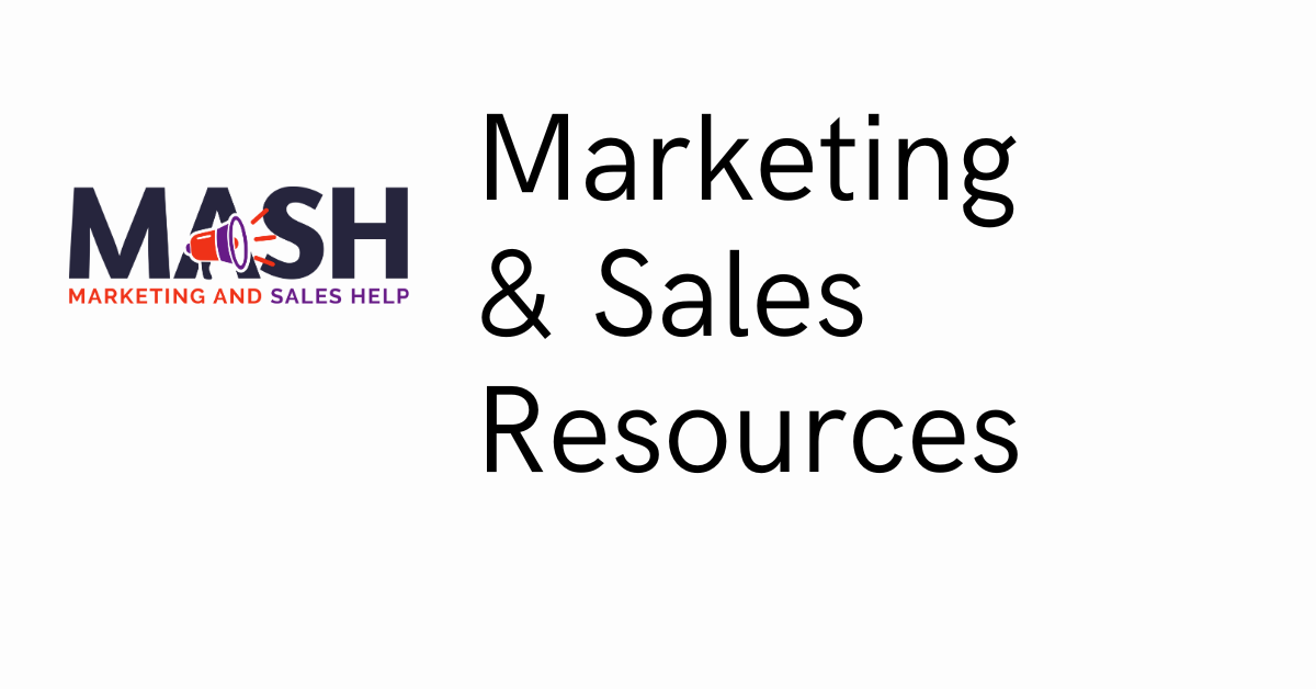 Marketing And Sales Help Free Resources
